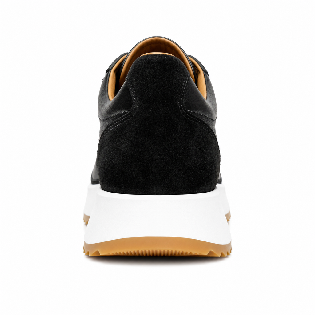 Atelier Full-Grain Leather Sneakers — Handmade Contrast Edition