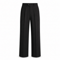 British Italian Pleat Trousers — High Waist Tailored