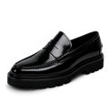 Elevated Sole Slip-On Loafers — Handcrafted Leather Business