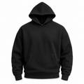 Heavyweight Cotton Fleece Hoodie — Drop Shoulder Minimal