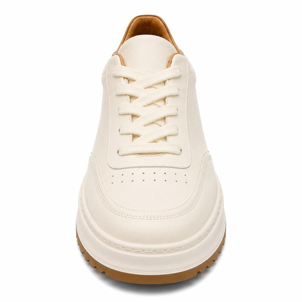 Heritage Horsehide White Shoes — Retro Court Edition