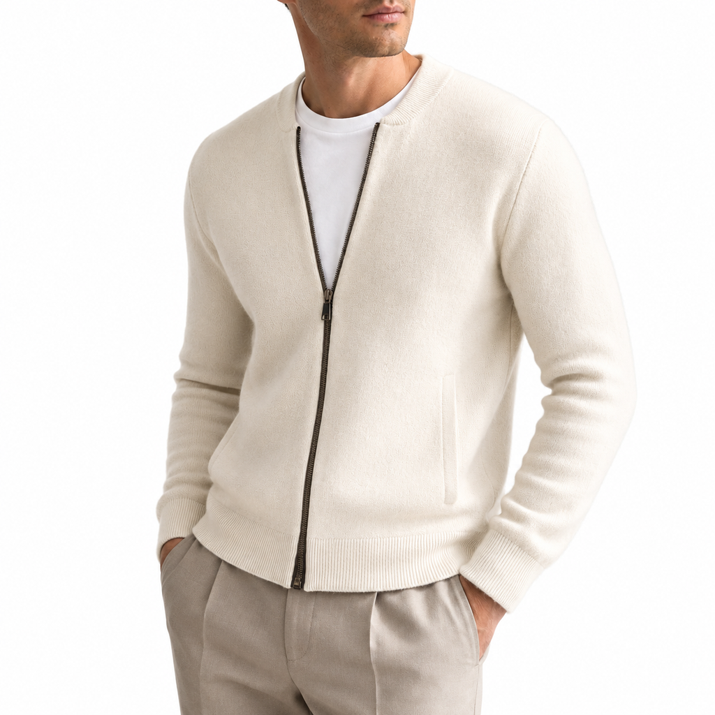 Imperial Cashmere Knit Cardigan — Structured Winter Edition