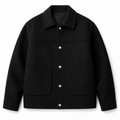 Imperial Wool Chore Jacket — Double-Face Noir