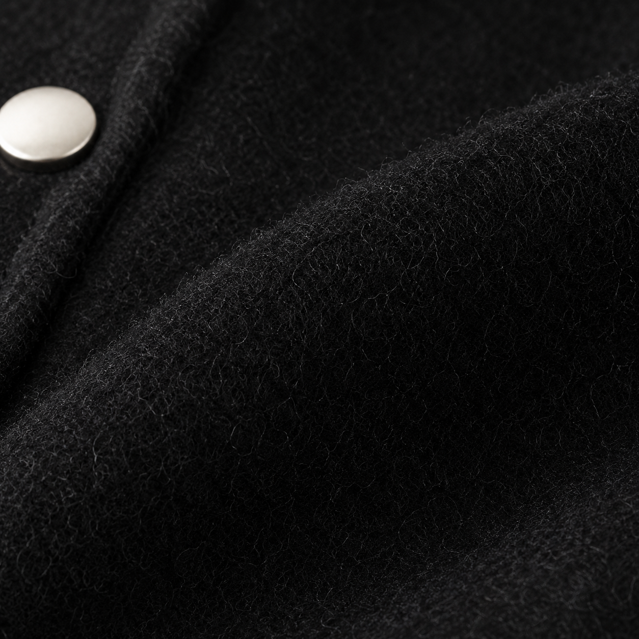 Imperial Wool Chore Jacket — Double-Face Noir