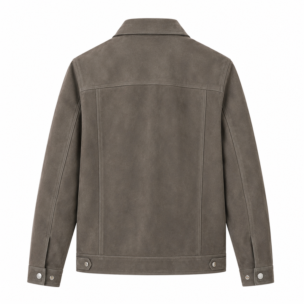 Imported Sheepskin Suede Jacket — Light Luxury Genuine Leather (Limited).