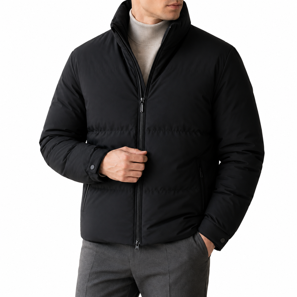 Insulated Down Puffer Jacket — Thickened Casual Short Shell