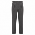 Italian Wool Pleat Trousers — Tapered Luxe