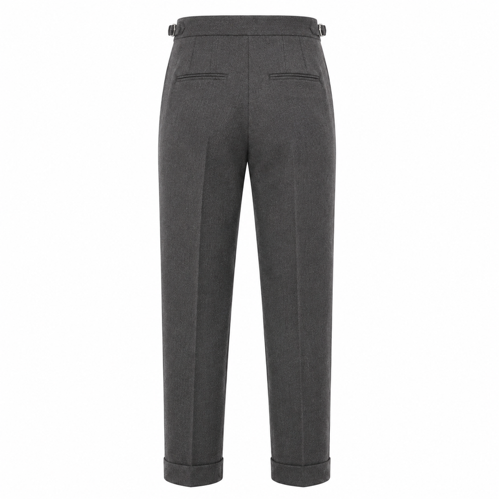 Italian Wool Pleat Trousers — Tapered Luxe