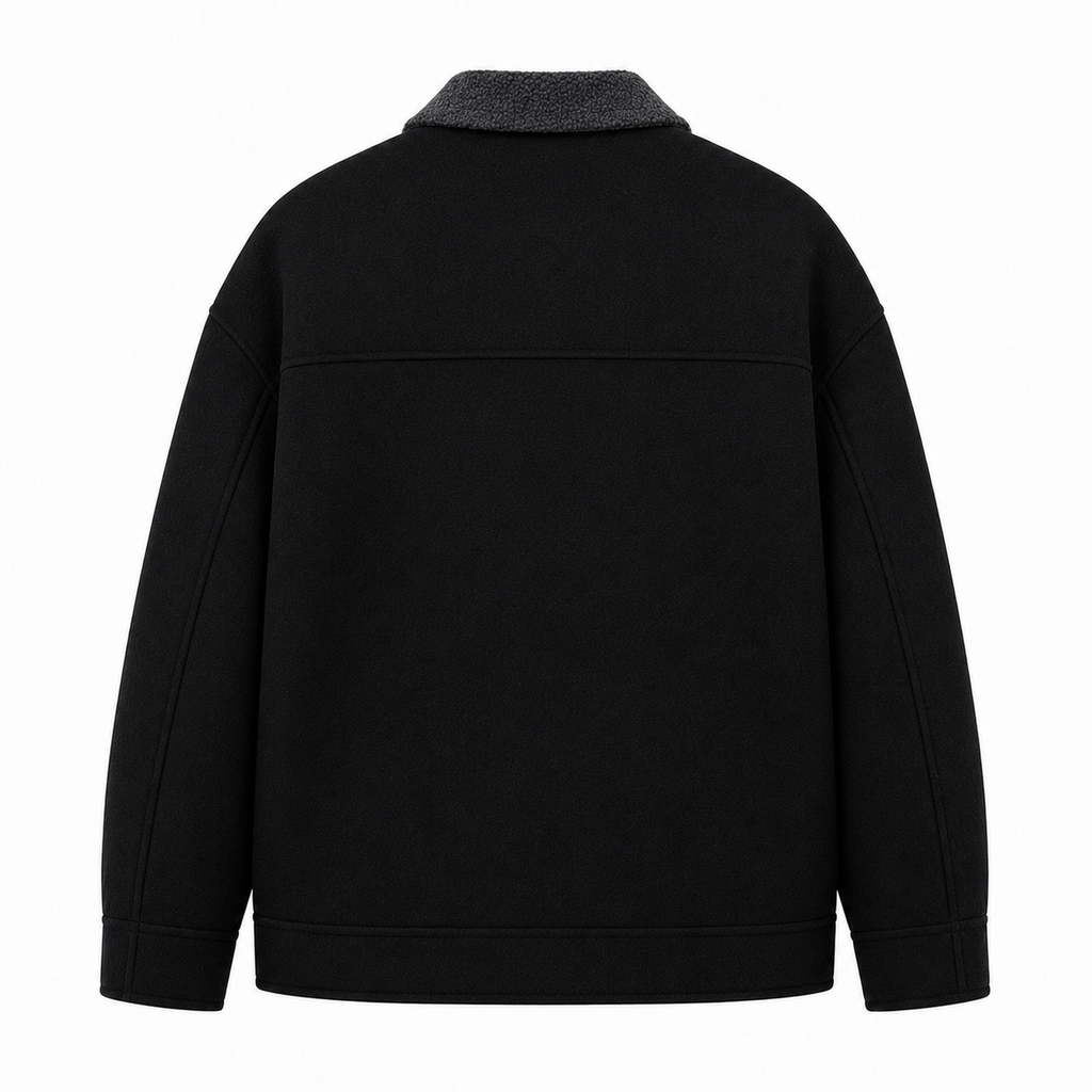 Lambswool Chore Jacket — Double-Face Oversized