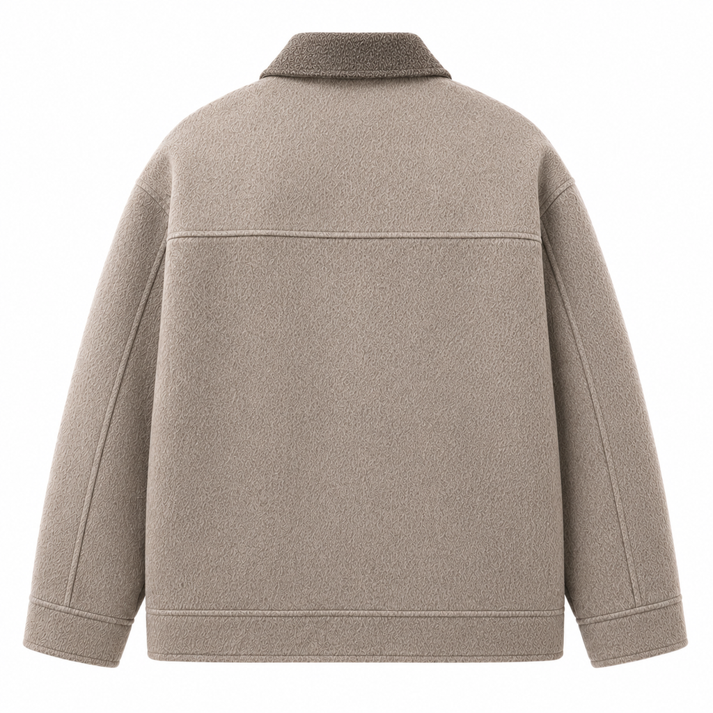Lambswool Chore Jacket — Double-Face Oversized