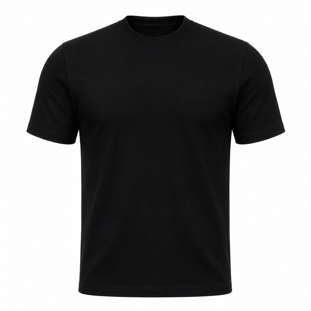 Long-Staple Cotton Crew Neck T-Shirt — Wrinkle-Free Loose Fit