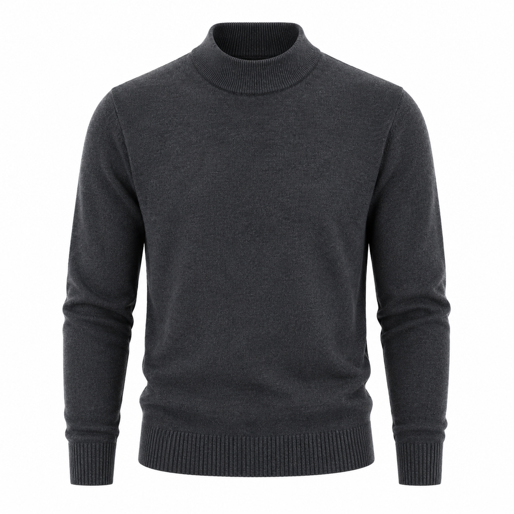 Modal Blend Crew Neck Sweater — Soft Minimal