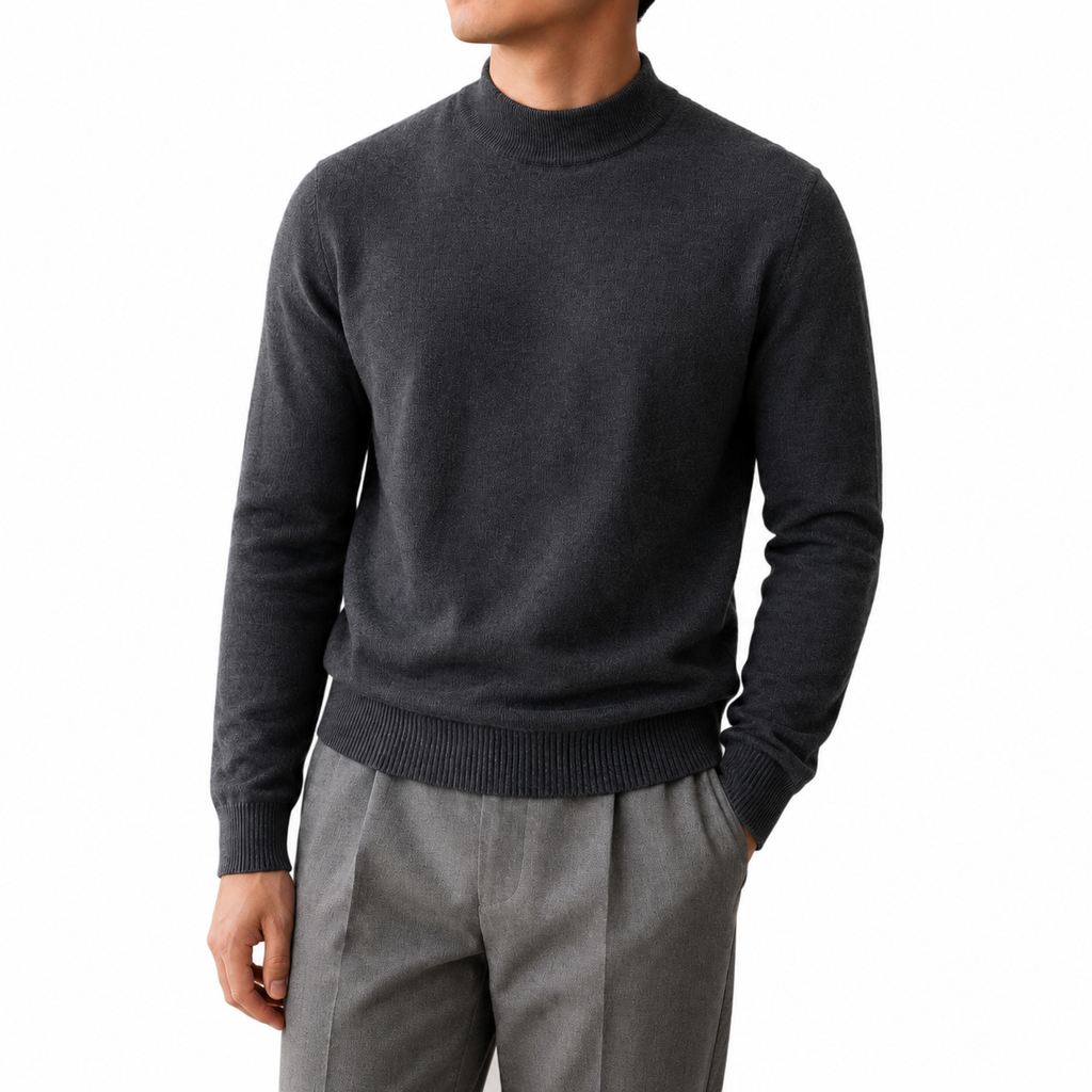 Modal Blend Crew Neck Sweater — Soft Minimal