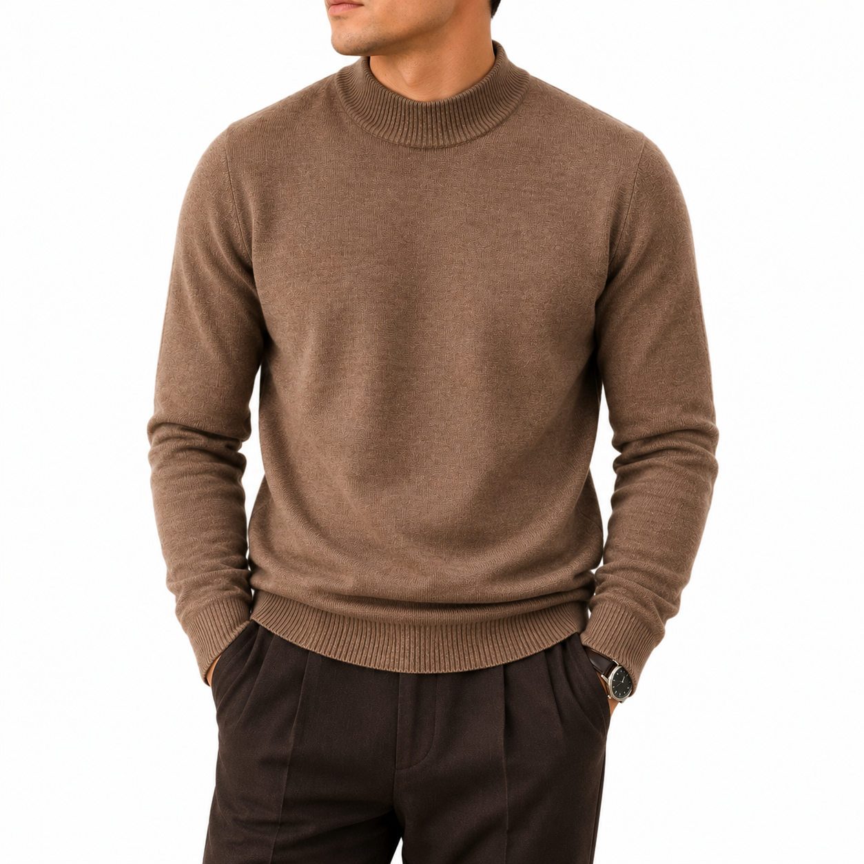 Modal Blend Crew Neck Sweater — Soft Minimal