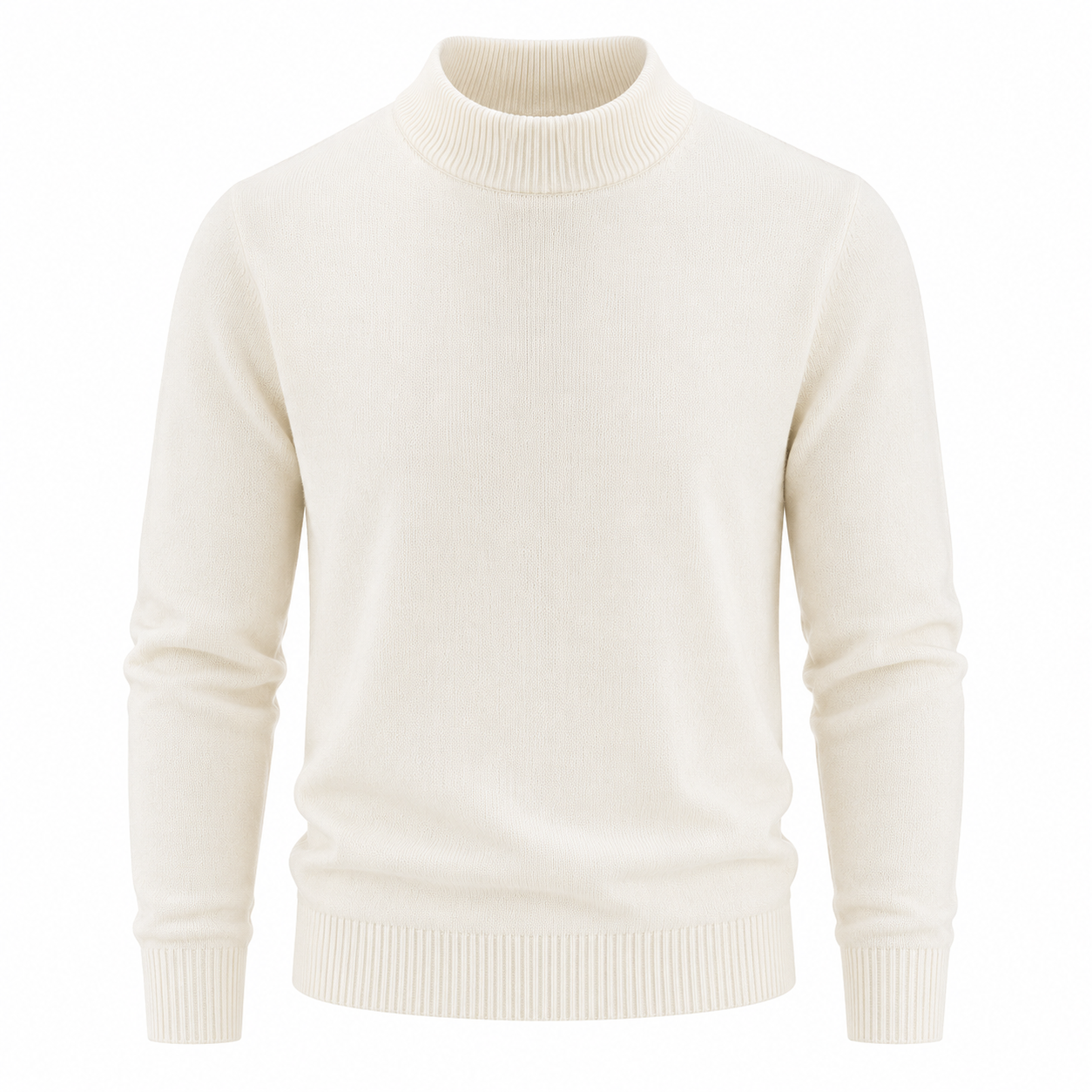 Modal Blend Crew Neck Sweater — Soft Minimal