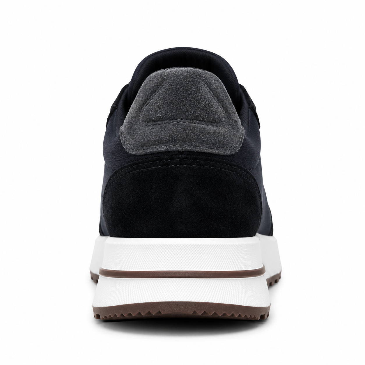 Monaco Suede Business Sneakers — Contrast Panel Low-Top Edition