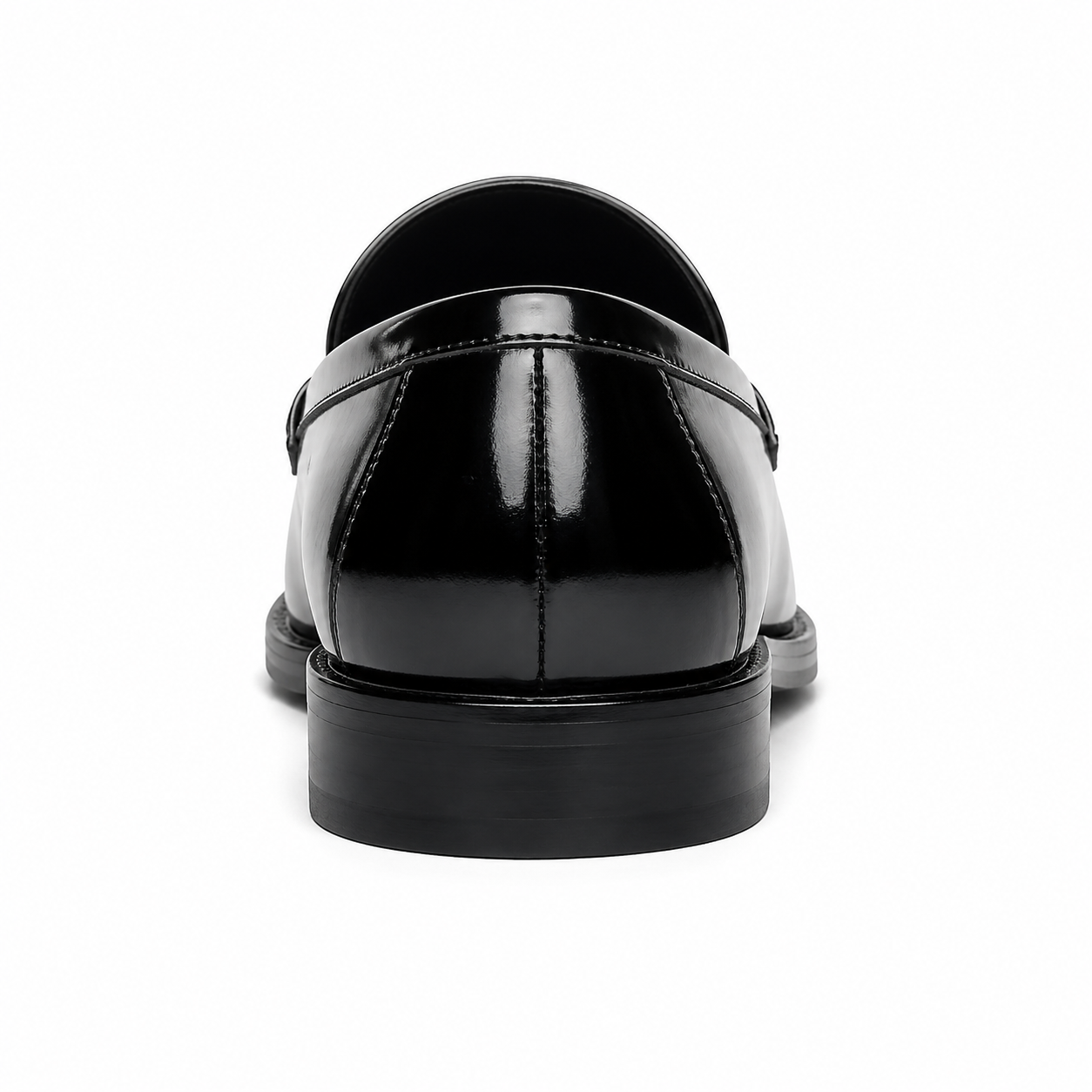 Patent Leather Round Toe Loafers — Comfort Slip-On Formal