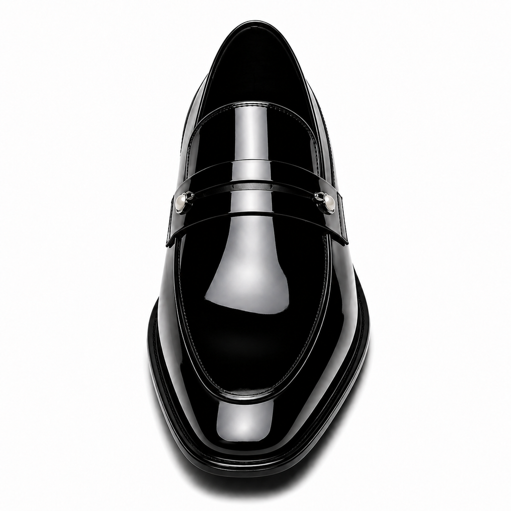Patent Leather Slip-On Loafers — Glossy Formal Breathable (Limited)
