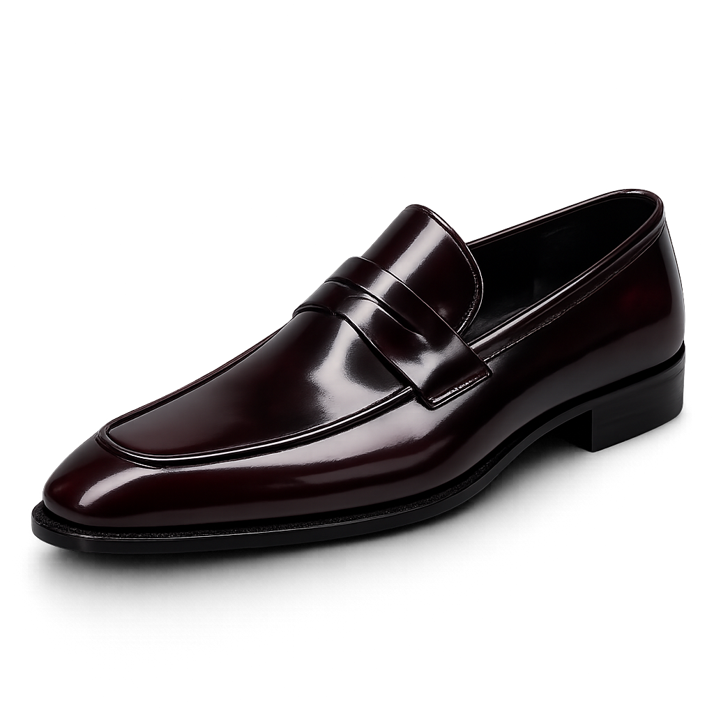 Patent Leather Square Toe Oxford Shoes — Mirror Finish Formal