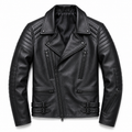 Phantom Moto Leather Jacket — Quilted Noir