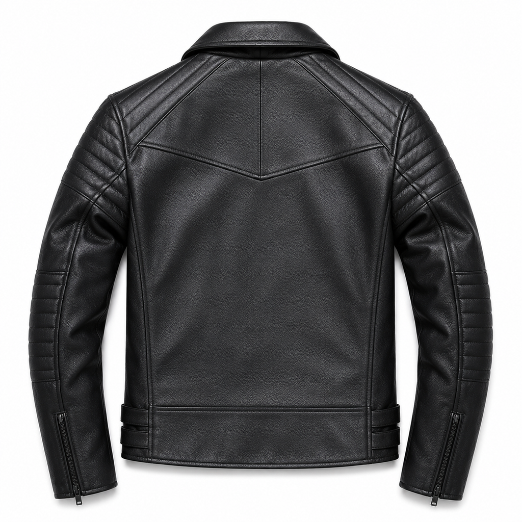 Phantom Moto Leather Jacket — Quilted Noir