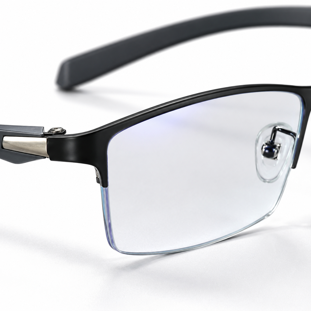 Photochromic Blue-Light Glasses — Lightweight Metal Frame