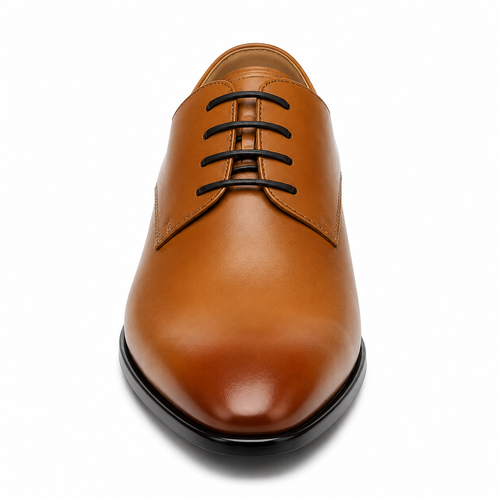Pointed Toe Oxford Shoes — British Suit Leather Lace-Up