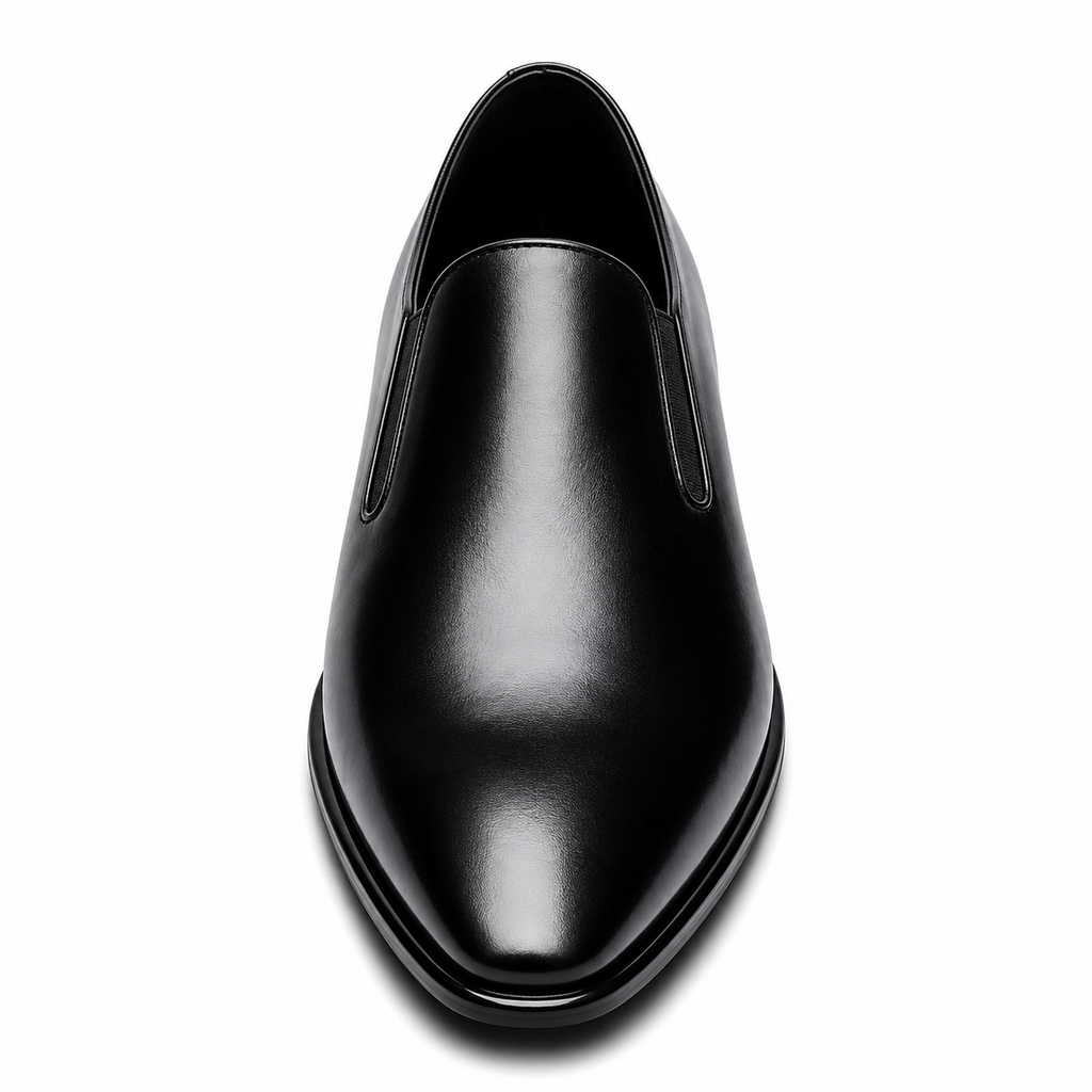 Pointed Toe Slip-On Oxford Shoes — Business Formal Leather
