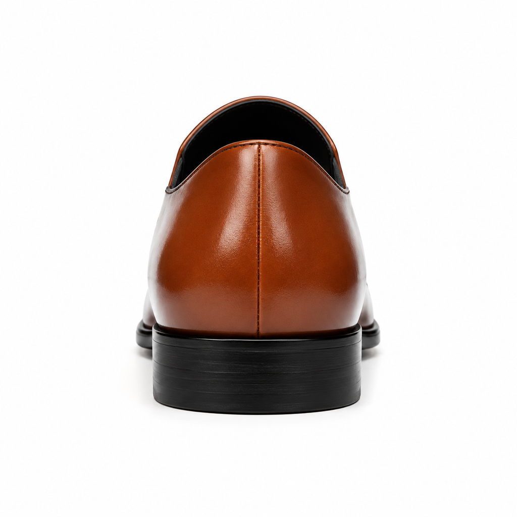 Pointed Toe Slip-On Oxford Shoes — Business Formal Leather