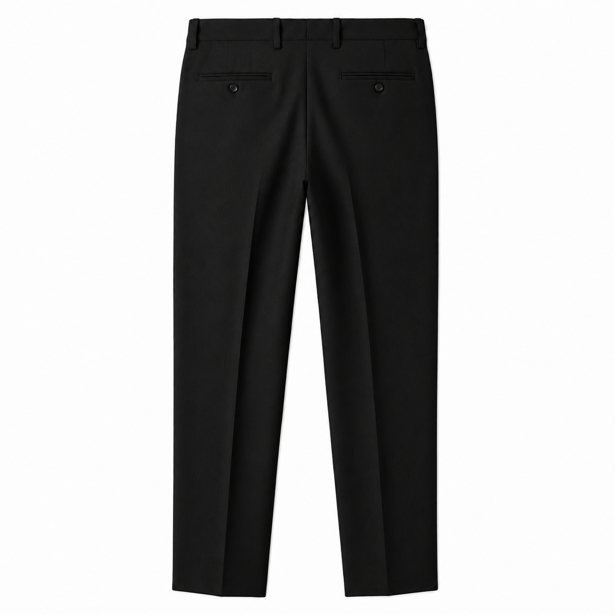 Slim Fit Elastic Commuter Trousers — Straight Leg Tailored