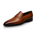 Soft-Sole Pointed Toe Loafers — Pure Leather European Formal