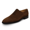 Three-Piece Wholecut Derby Shoes — Business Casual Leather